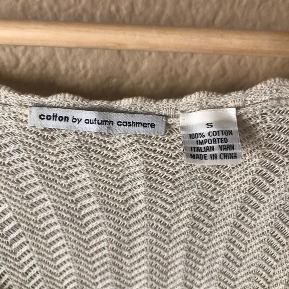 Cotton by autumn cashmere wide knit top - Picture 2 of 4